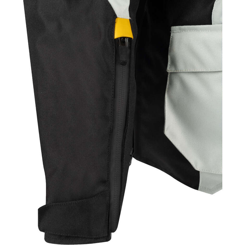 Giubbotto Moto Bering ZEPHYR Nero Grigio Giallo