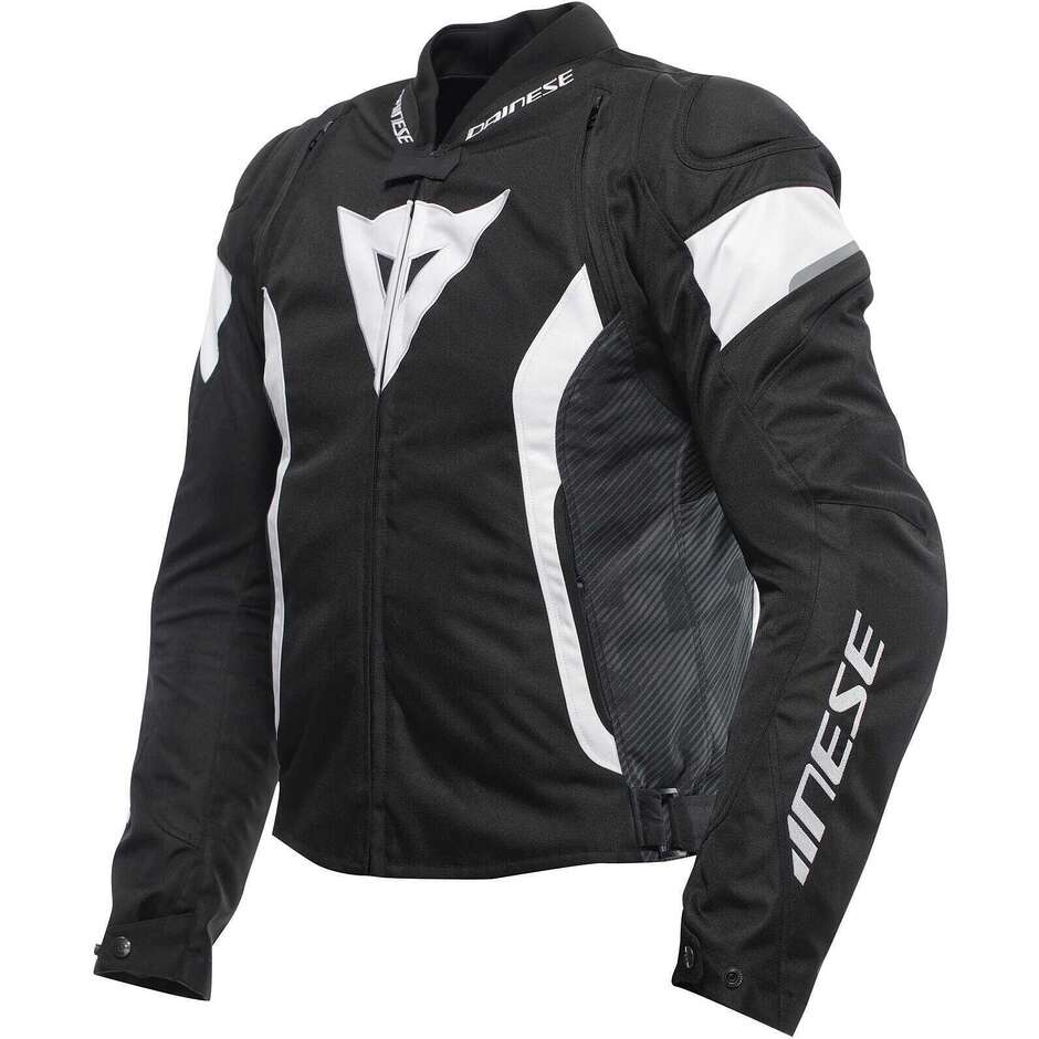 Dainese AVRO 5 Motorradjacke Schwarz Weiß Schwarz