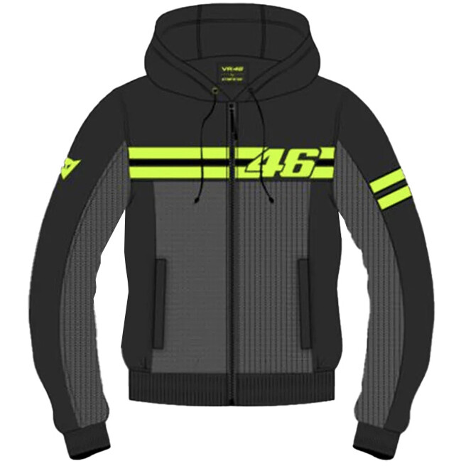 Giubbotto Moto VINTEDGE AIR VR46 Nero Giallo Fluo taglia 48