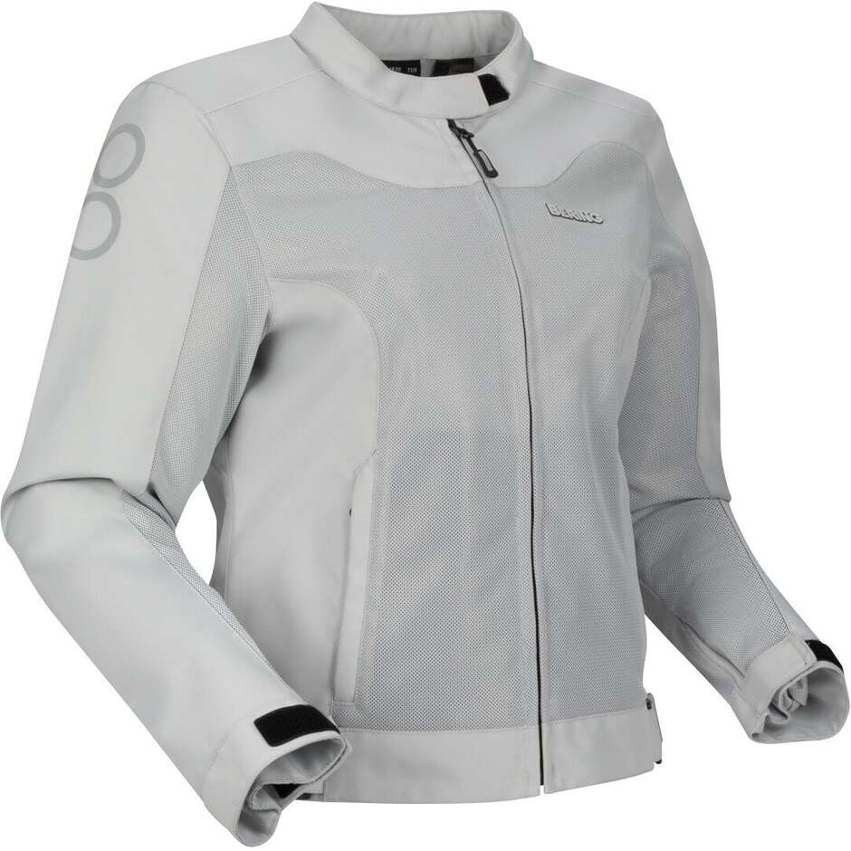 Giubbotto Moto Donna LADY ALIAS Chiaro Grigio taglia 46