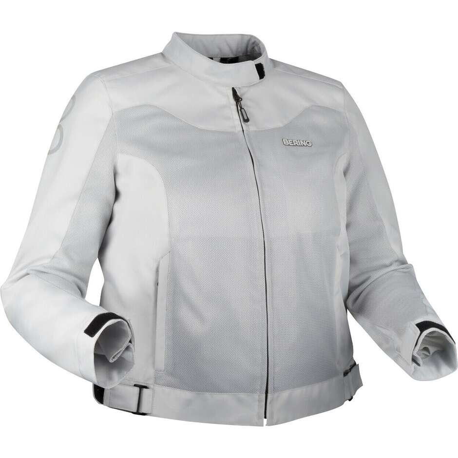 Giubbotto Moto Donna LADY ALIAS Queen Size Chiaro Gri taglia 46