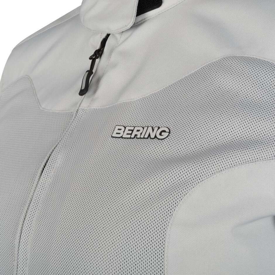 Giubbotto Moto Donna Bering LADY ALIAS Queen Size Chiaro Grigio
