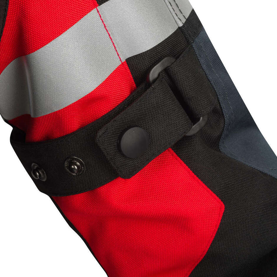Giubbotto Moto Donna Bering LADY HALIFAX Nero Antracite Rosso