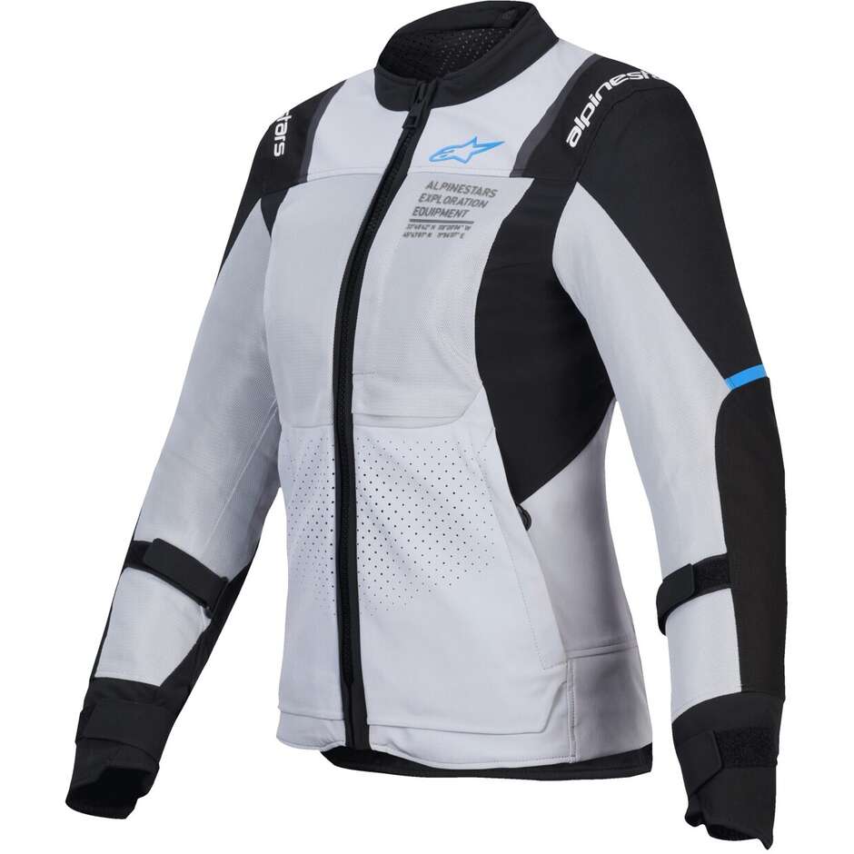 Giubbotto Moto Donna Estivo Alpinestars STELLA ST-2 AIR Ghiaccio Grigio Nero