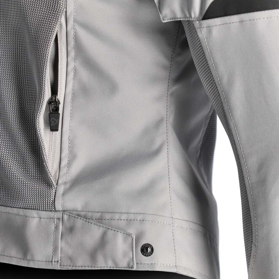 Giubbotto Moto Donna In Tessuto Estiva Acerbis New RAMSEY LADY My Vented 2.0 Grigio Giallo