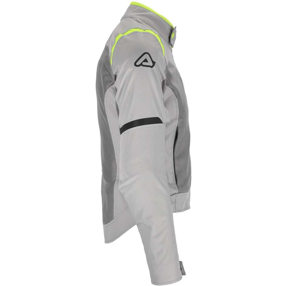 Giubbotto Moto Donna In Tessuto Estiva Acerbis New RAMSEY LADY My Vented 2.0 Grigio Giallo