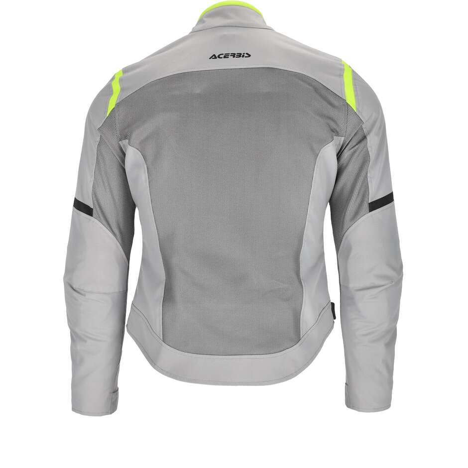 Giubbotto Moto Donna In Tessuto Estiva Acerbis New RAMSEY LADY My Vented 2.0 Grigio Giallo