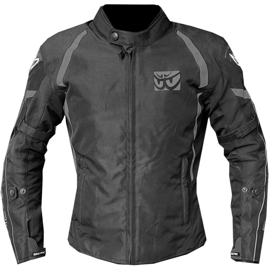 Giubbotto Moto Donna in Tessuto Tecnico Berik 2.0 NJ-223301l-L-EL WP Nero Grigio