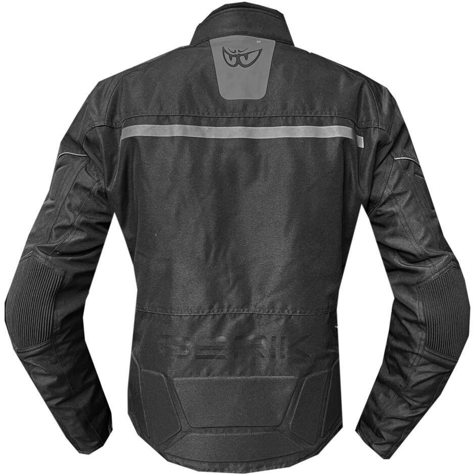Giubbotto Moto Donna in Tessuto Tecnico Berik 2.0 NJ-223301l-L-EL WP Nero Grigio