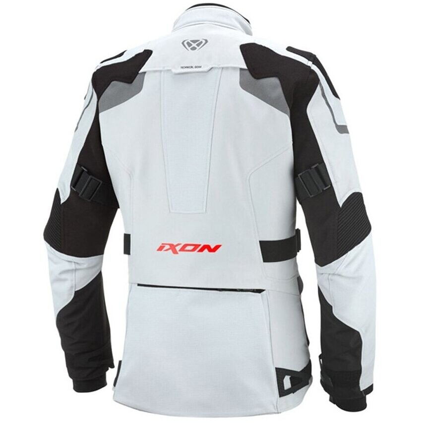 Giubbotto Moto Donna Ixon ODIN LADY Grigio Chiaro Nero