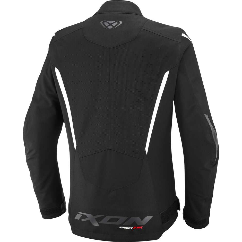 Giubbotto Moto Donna Ixon STRIKER 2 AIR WP L Nero Bianco