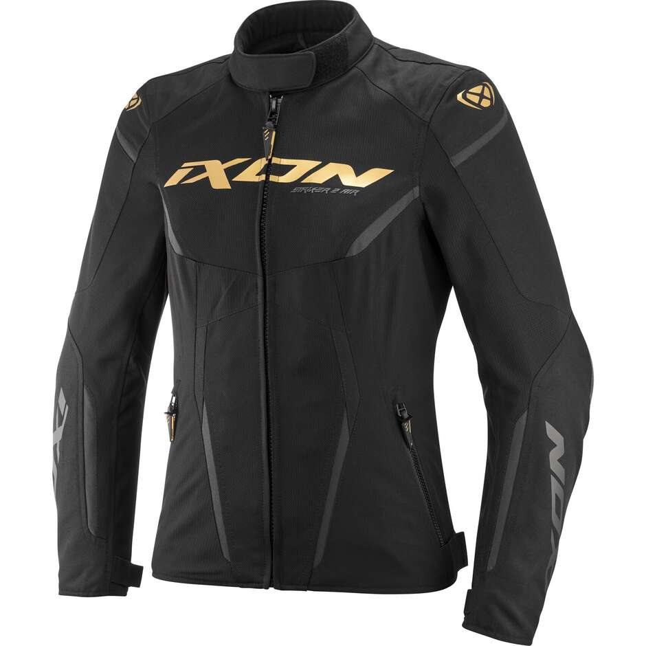 Giubbotto Moto Donna STRIKER 2 AIR WP L Nero Oro taglia 3XL