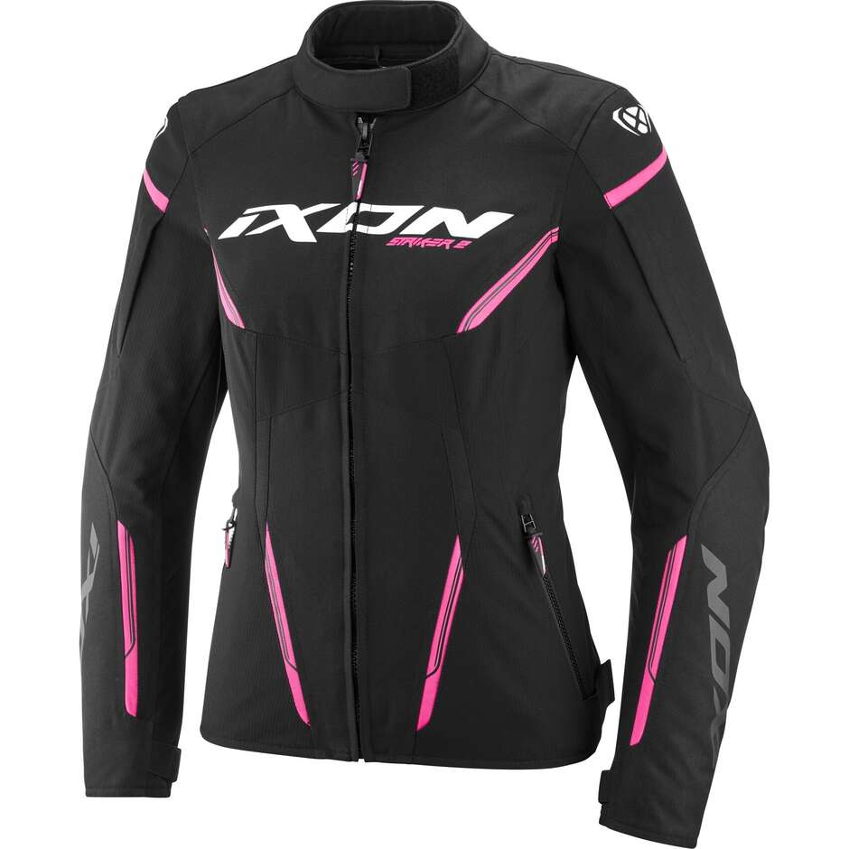 Giubbotto Moto Donna STRIKER 2 LADY Nero Rosa Vivo taglia 3XL