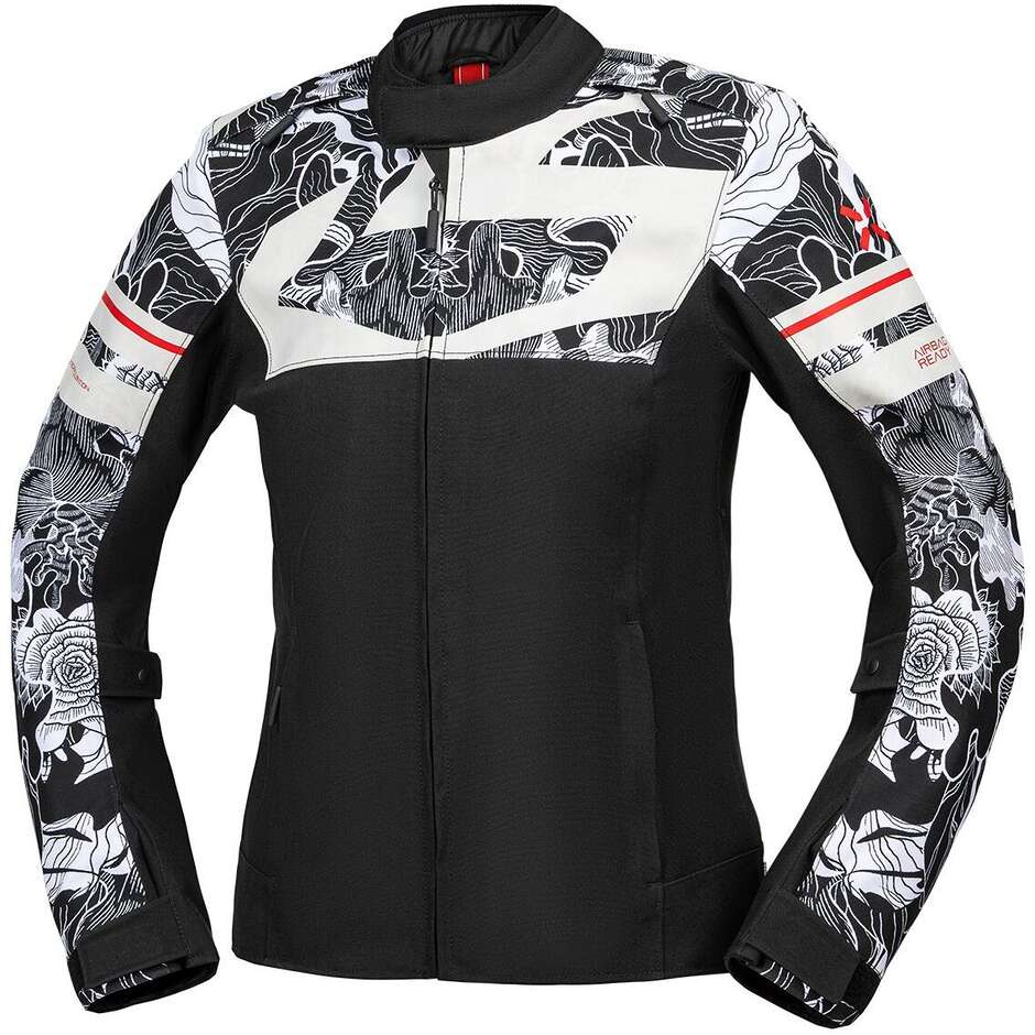 Giubbotto Moto Donna Rapid-STX 2.1 Laminato Nero - Grigi taglia M
