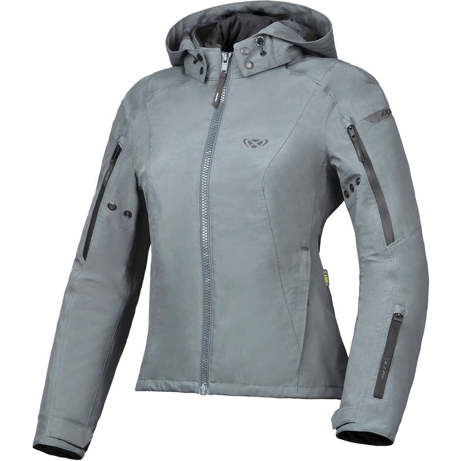 Giubbotto Moto Donna Laminato Ixon BURNING LADY Verde Tattico