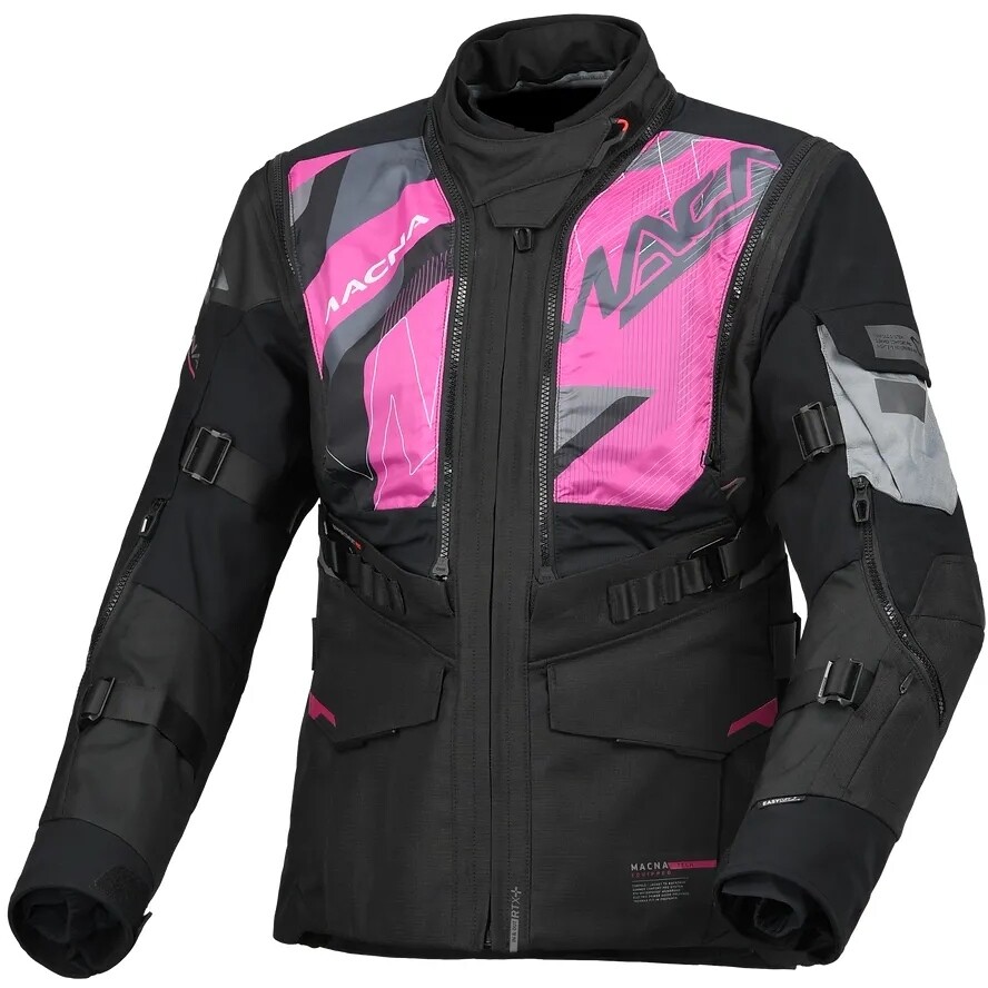 Giubbotto Moto Donna Macna Flexodus Nero