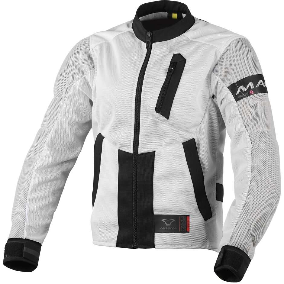 Giubbotto Moto Donna Macna Torida Grigio chiaro
