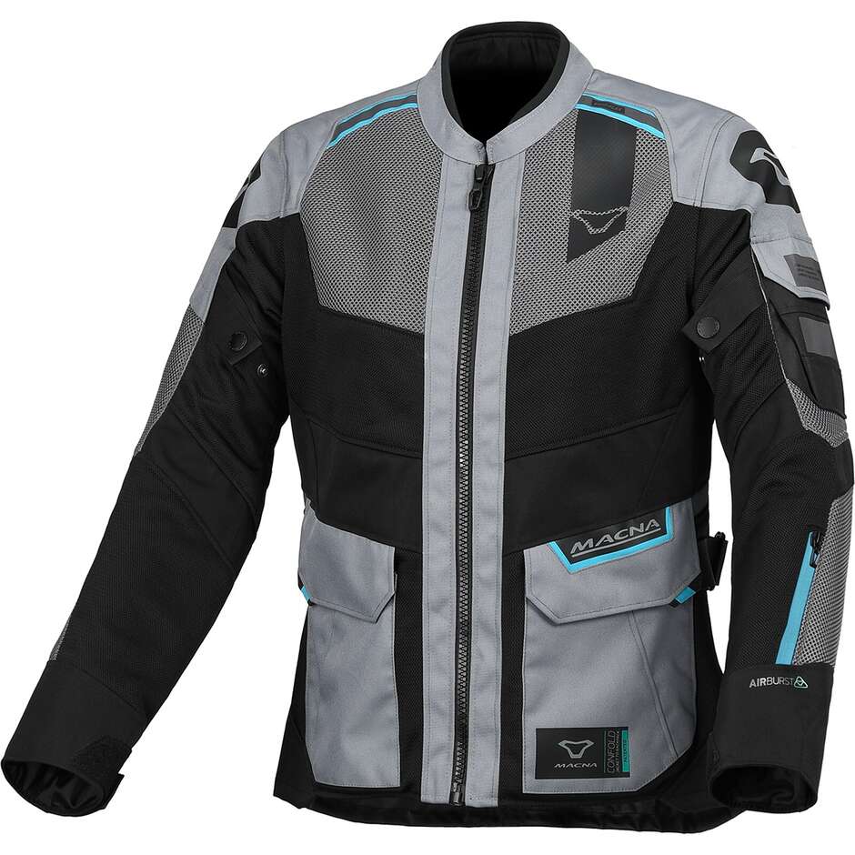 Giubbotto Moto Donna Travelair Grigio / Blu taglia S