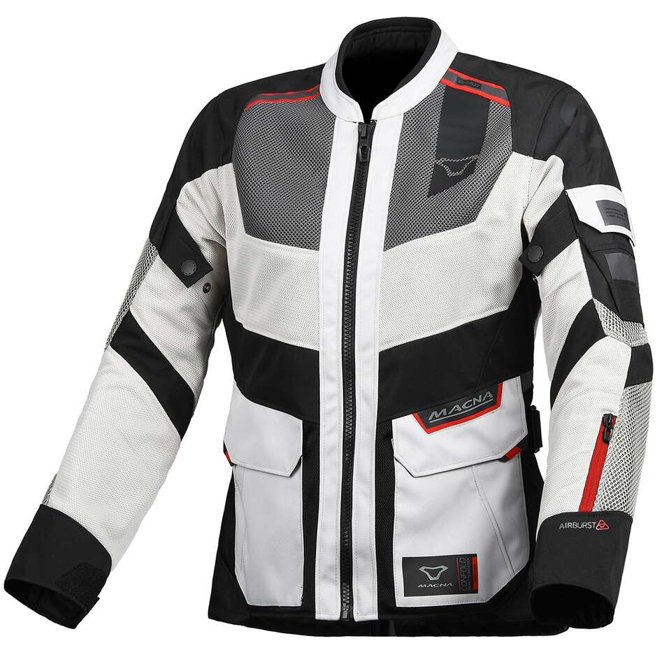 Giubbotto Moto Donna Travelair Grigio / Nero taglia M