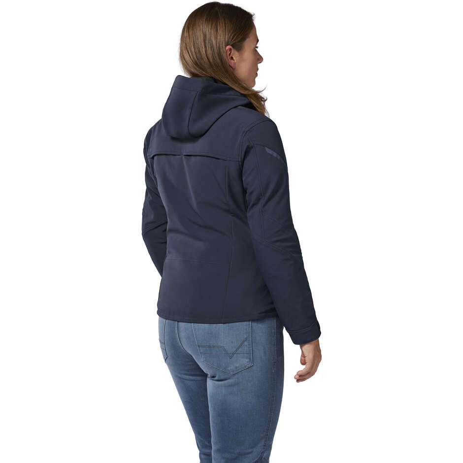 Giubbotto Moto Donna Rev'it Afterburn 2 H2O Ladies Blu Scuro