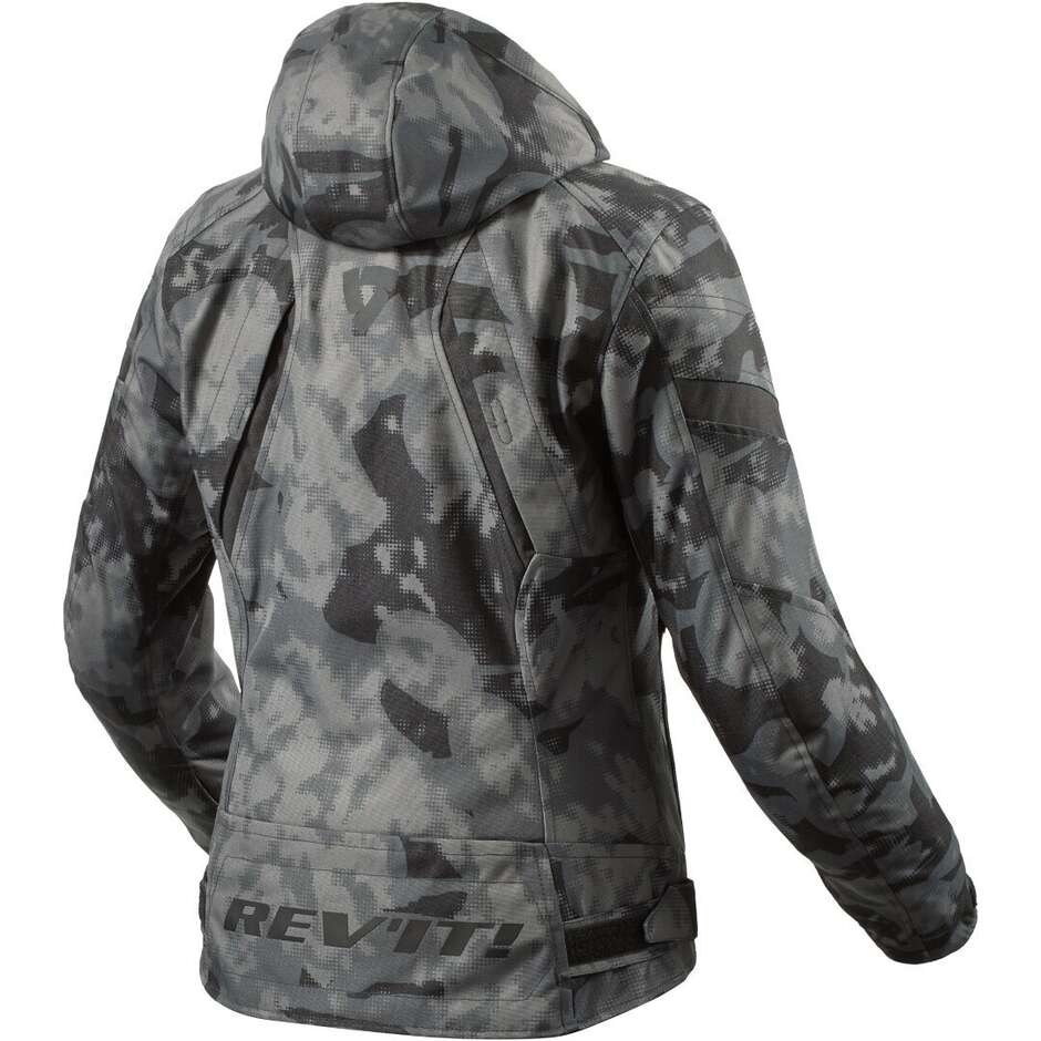 Giubbotto Moto Donna Rev'it FLARE 3 H2O Ladies Mimetico Grigio Scuro