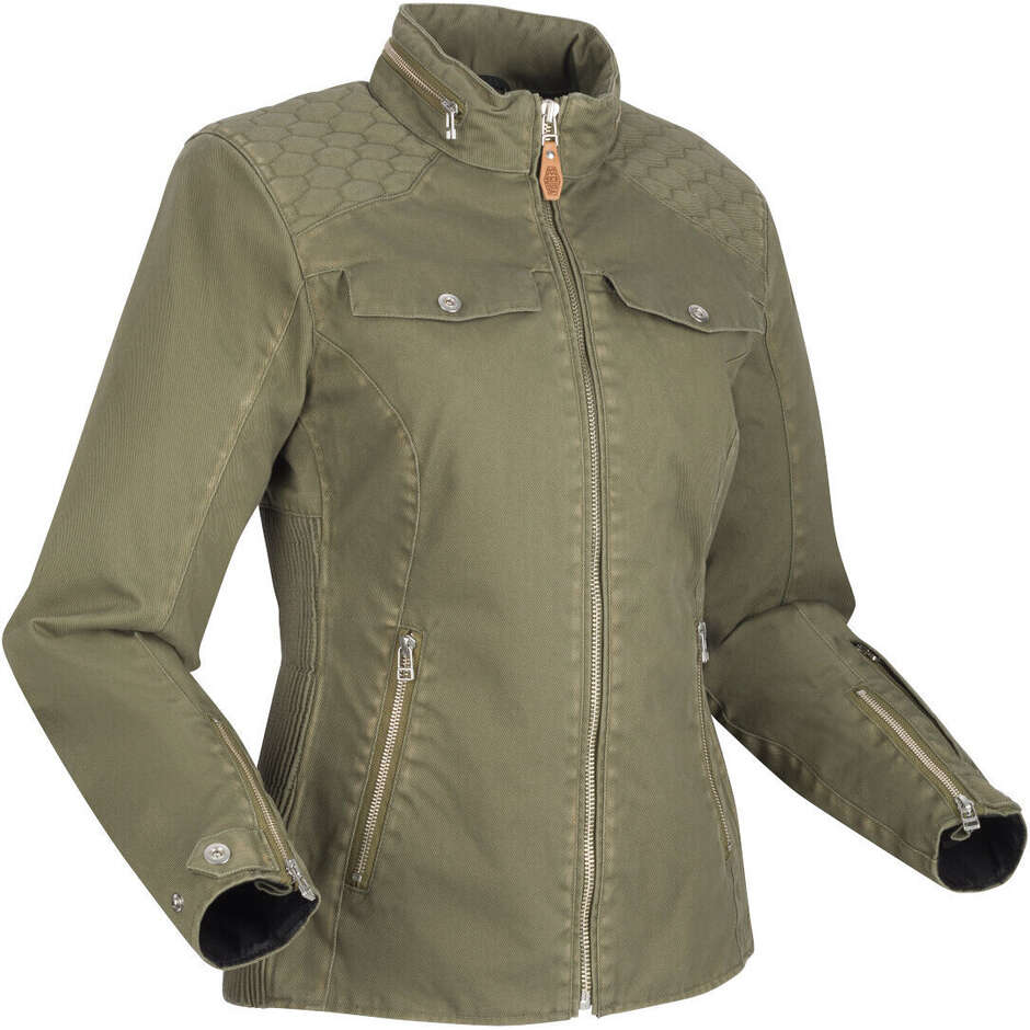 Giubbotto Moto Donna Segura LADY BAHIA Kaki