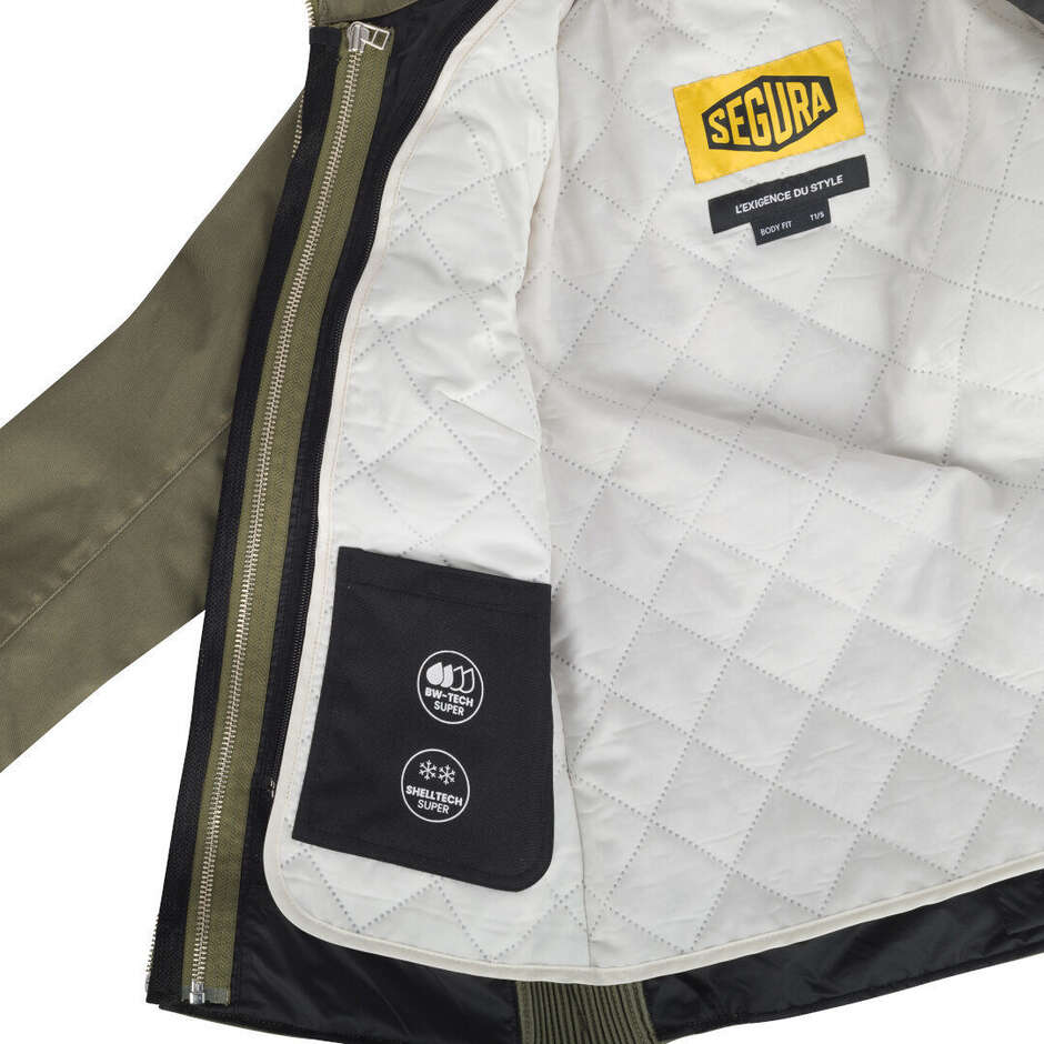 Giubbotto Moto Donna Segura LADY BAHIA Kaki