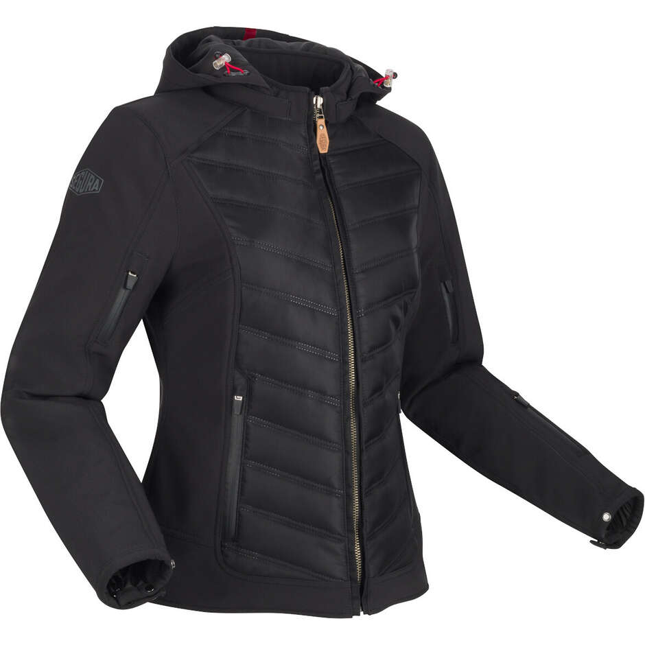 Giubbotto Moto Donna Segura LADY NATCHO 2 Nero Rosso
