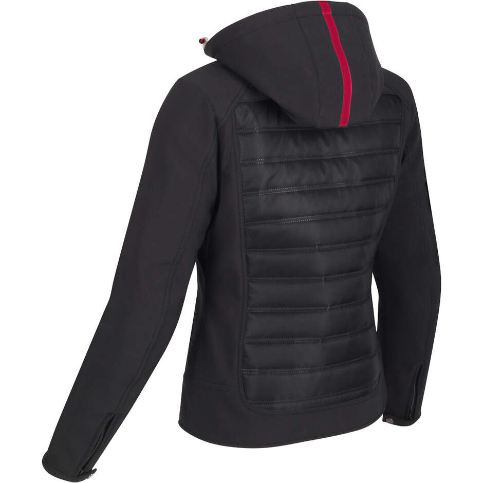 Giubbotto Moto Donna Segura LADY NATCHO 2 Nero Rosso