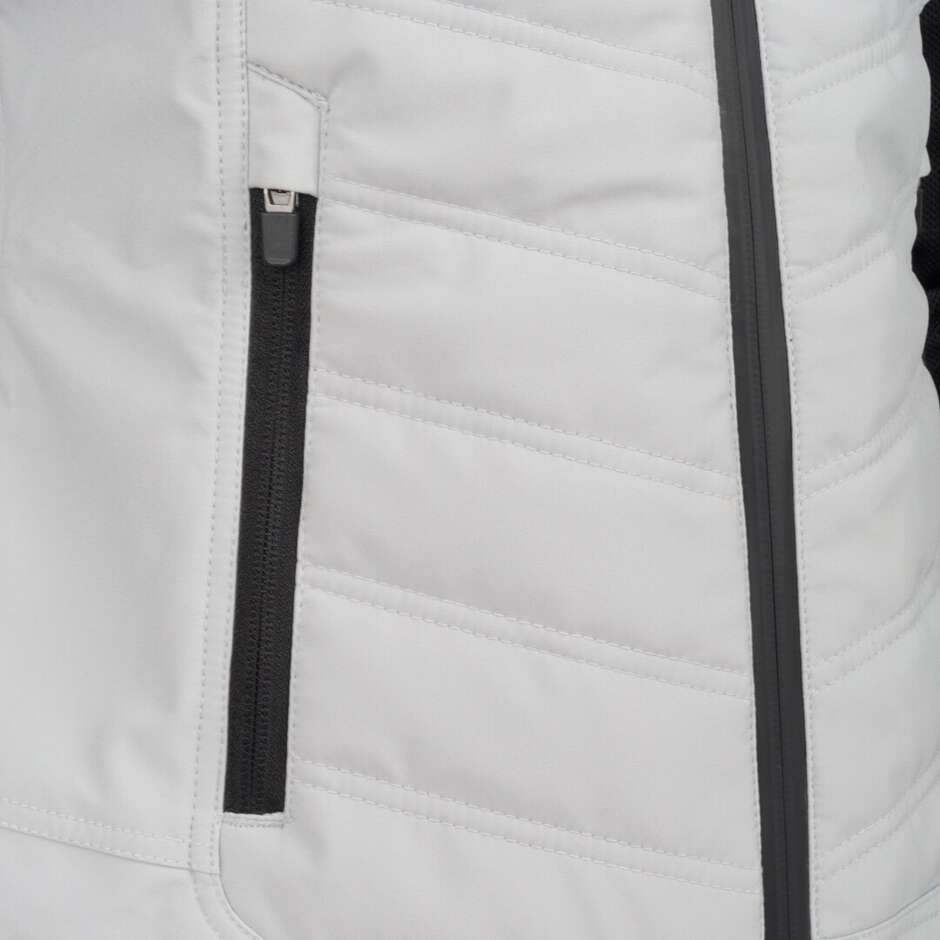 Giubbotto Moto Donna Segura LADY NATCHO VENTED Chiaro Grigio Bianco