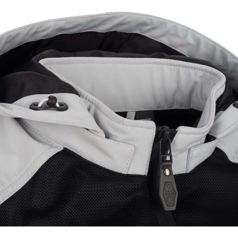 Giubbotto Moto Donna Segura LADY NATCHO VENTED Chiaro Grigio Bianco