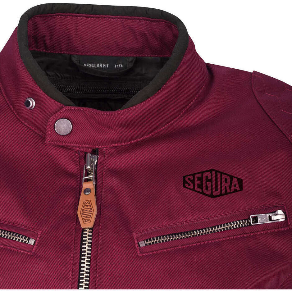 Giubbotto Moto Donna Segura LADY TINA Burgundy