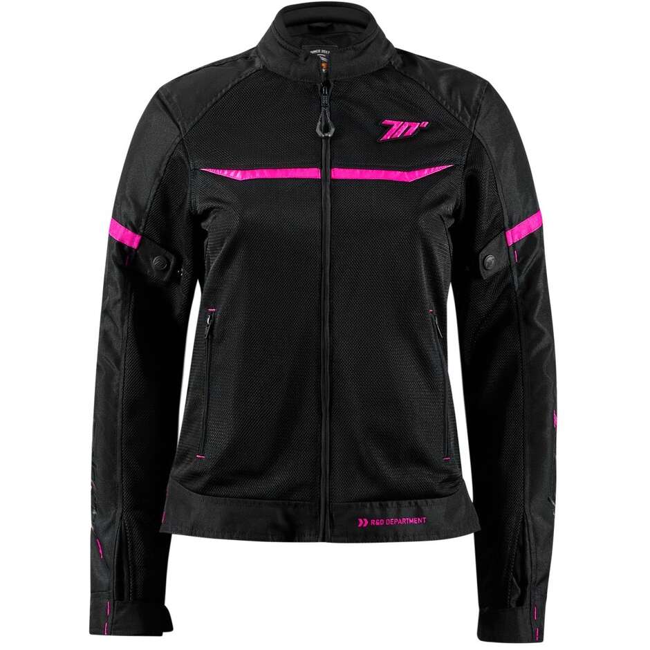 Giubbotto Moto Donna Seventy Degrees SD-JR30.2 MOJAVE Nero Fucsia