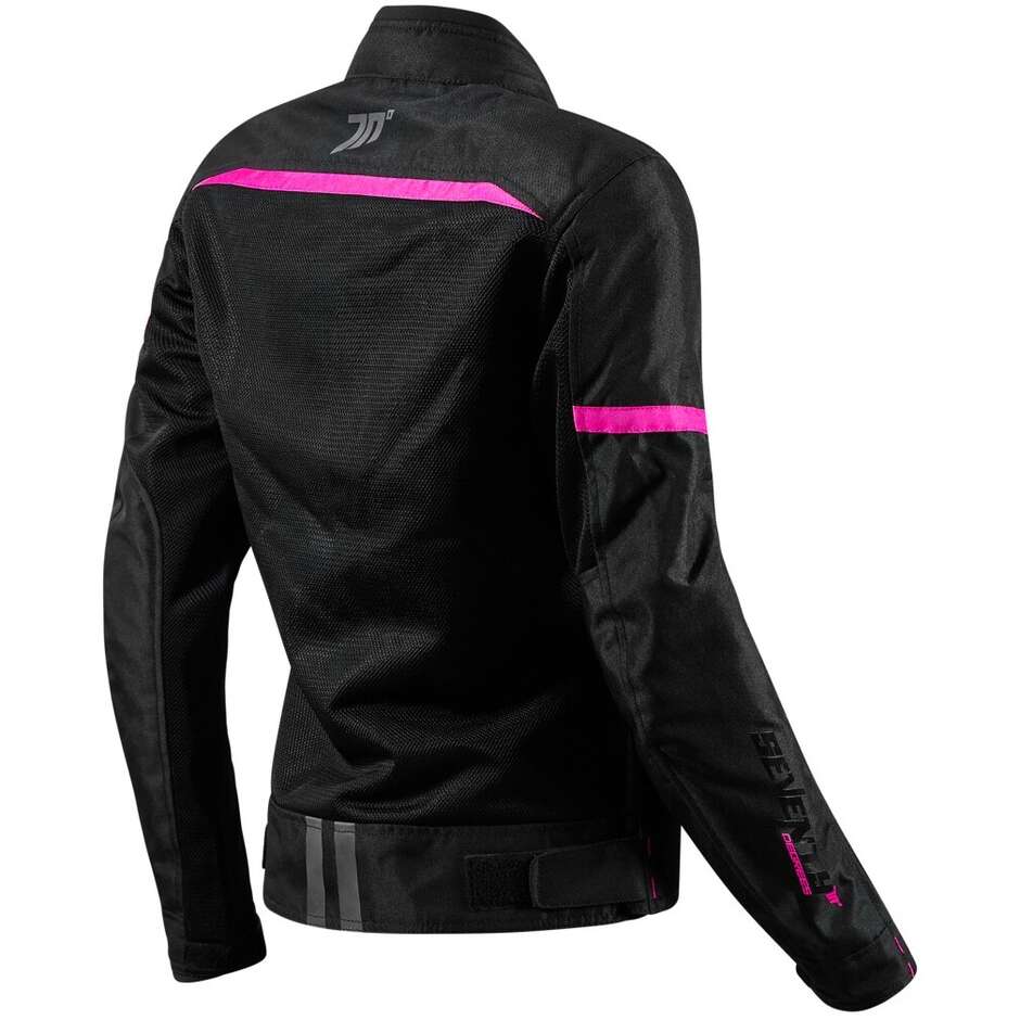 Giubbotto Moto Donna Seventy Degrees SD-JR30.2 MOJAVE Nero Fucsia