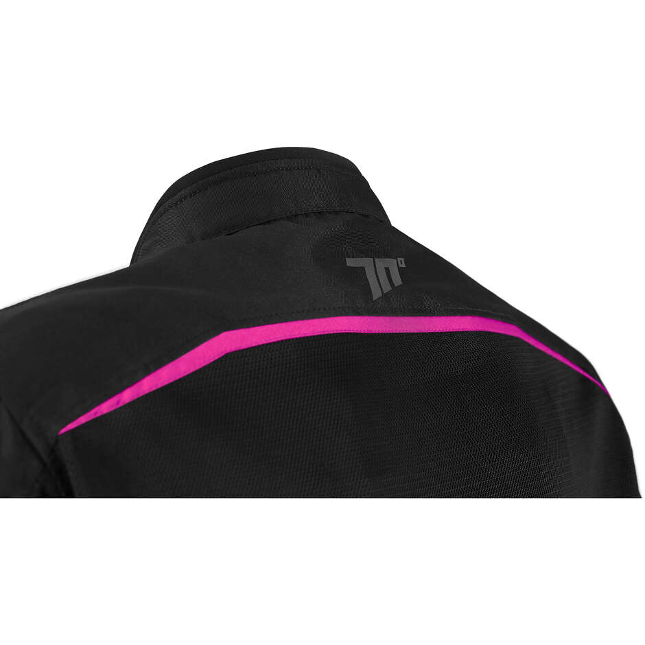 Giubbotto Moto Donna Seventy Degrees SD-JR30.2 MOJAVE Nero Fucsia