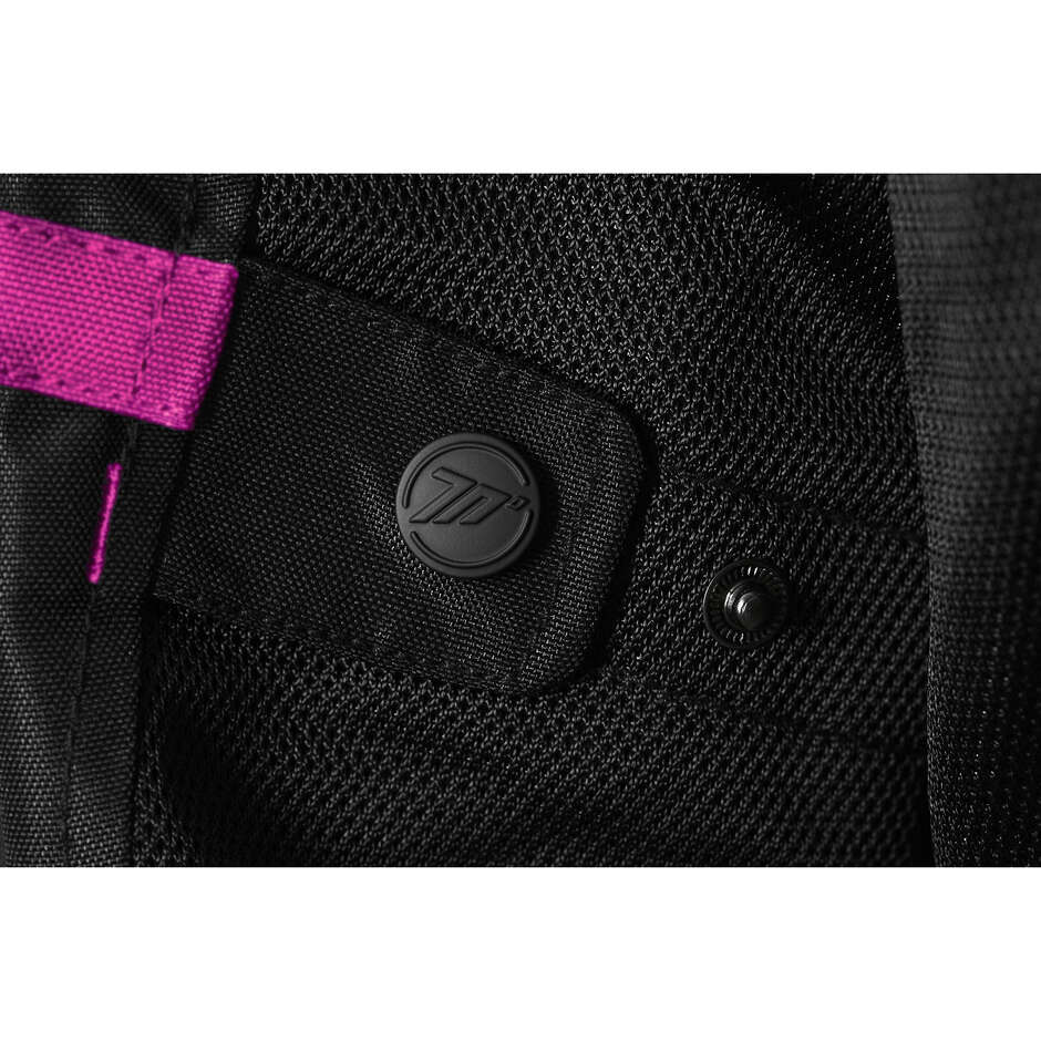 Giubbotto Moto Donna Seventy Degrees SD-JR30.2 MOJAVE Nero Fucsia