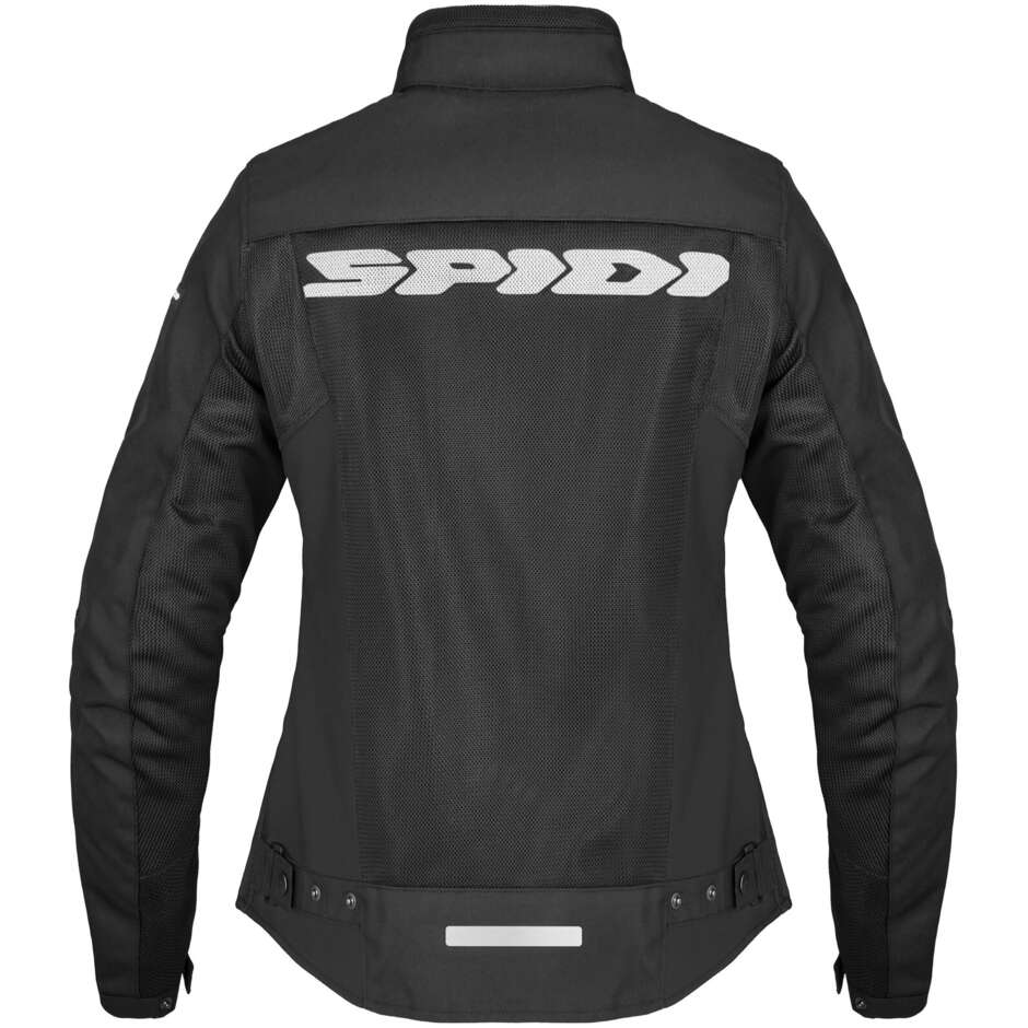 Giubbotto Moto Donna Spidi CORSA NET LADY Nero Bianco