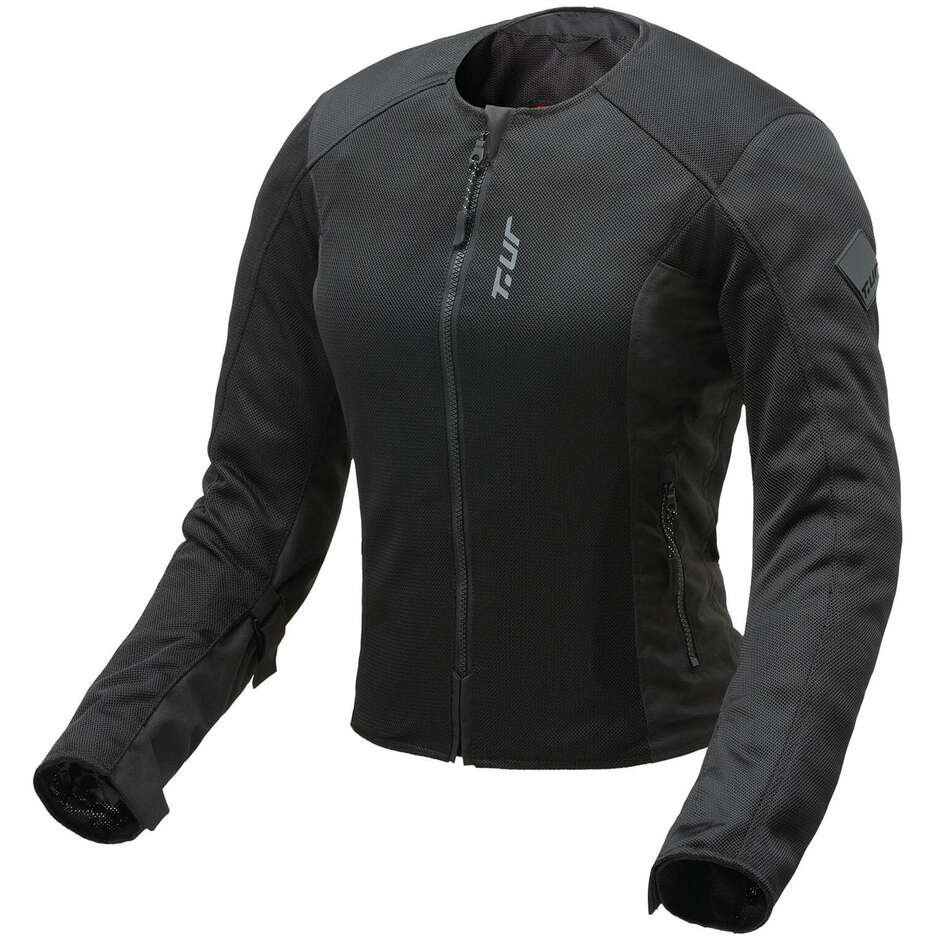 Giubbotto Moto Donna T-UR T8138W AIRFLOW SHIELD LADY Nero taglia XS