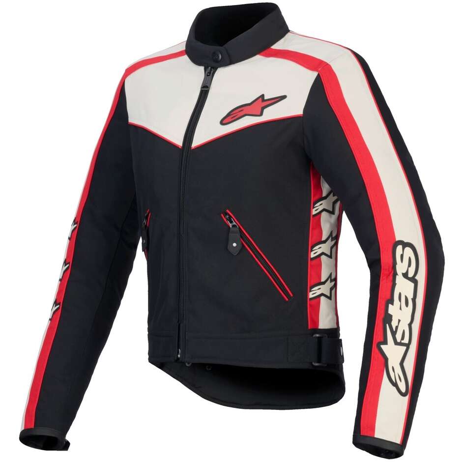 Giubbotto Moto Donna Tessuto Alpinestars STELLA T-DYNO WR Nero Bright Rosso