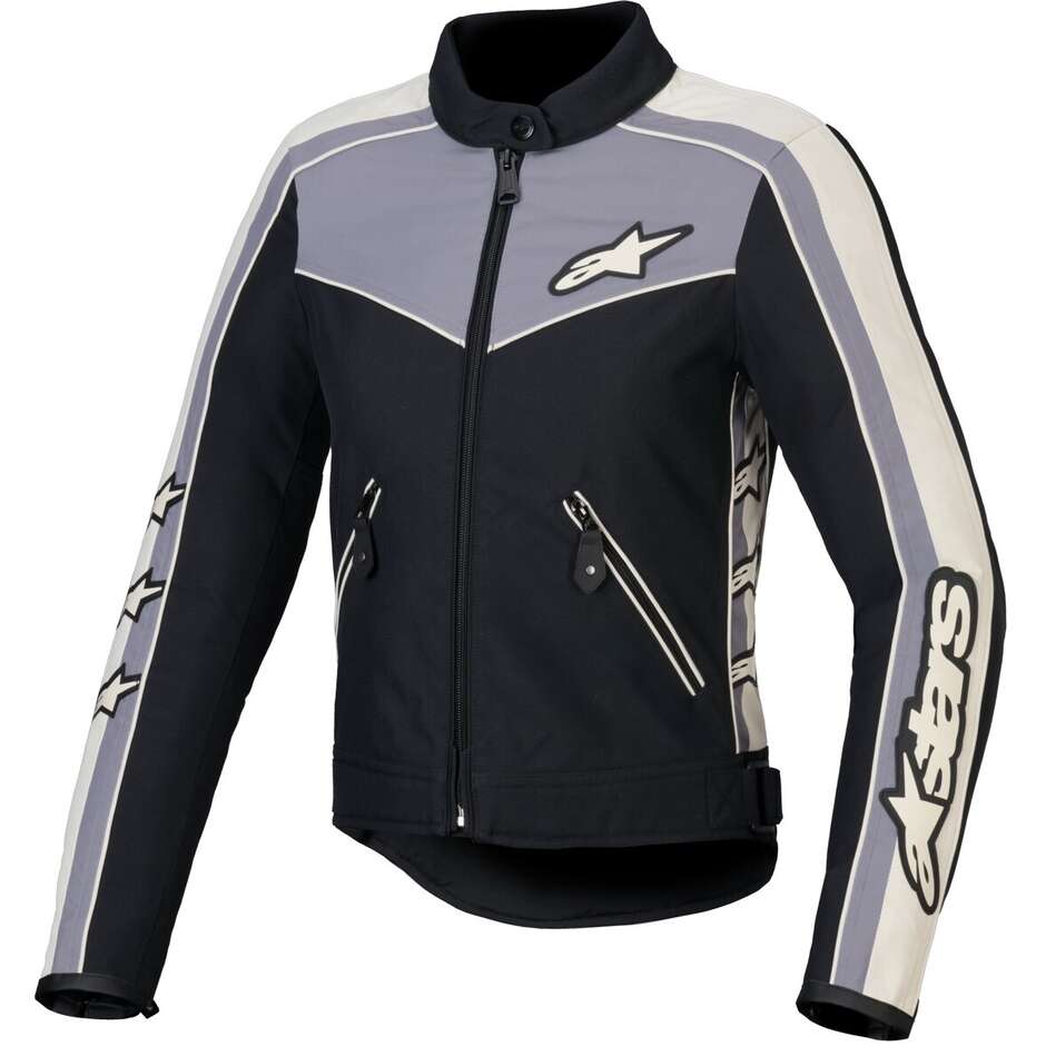 Giubbotto Moto Donna Tessuto Alpinestars STELLA T-DYNO WR Nero Scuro Grigio