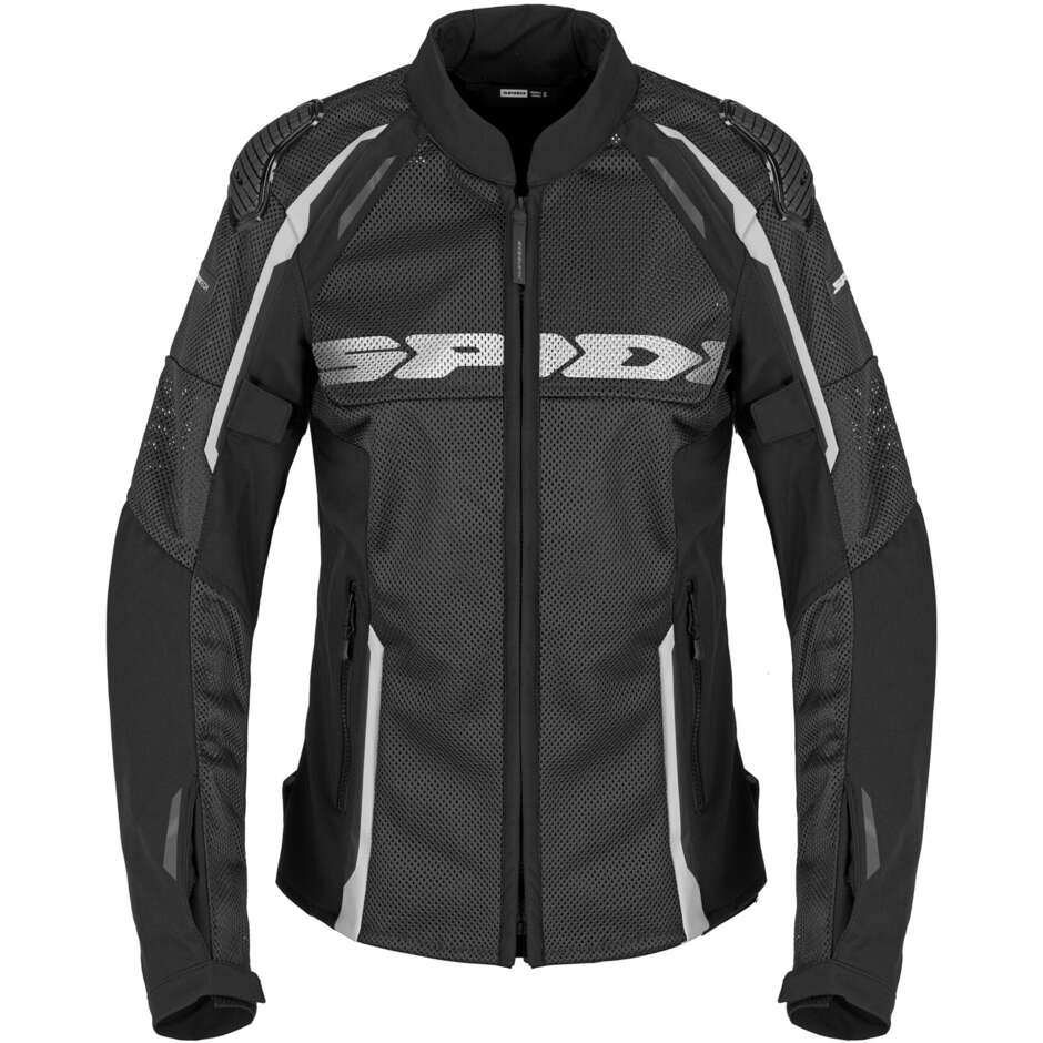 Giubbotto Moto Donna Tessuto Spidi RACE WARRIOR 2 NET LADY Nero Bianco