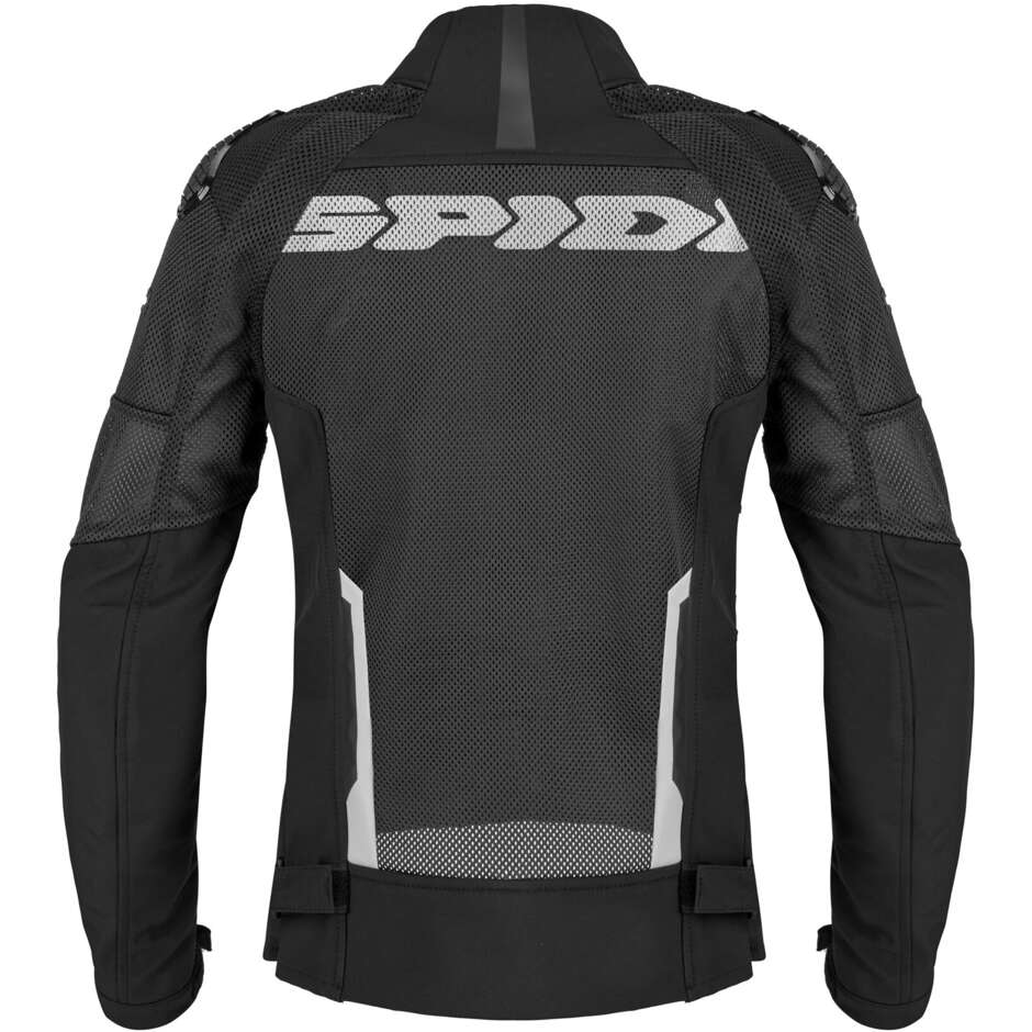 Giubbotto Moto Donna Tessuto Spidi RACE WARRIOR 2 NET LADY Nero Bianco