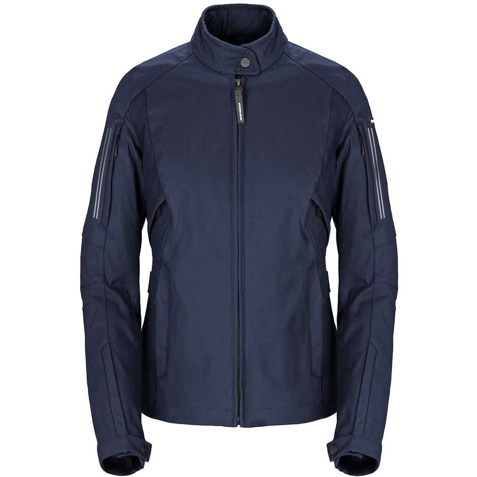 Giubbotto Moto Donna Tessuto STRETCH LADY Blu taglia XS