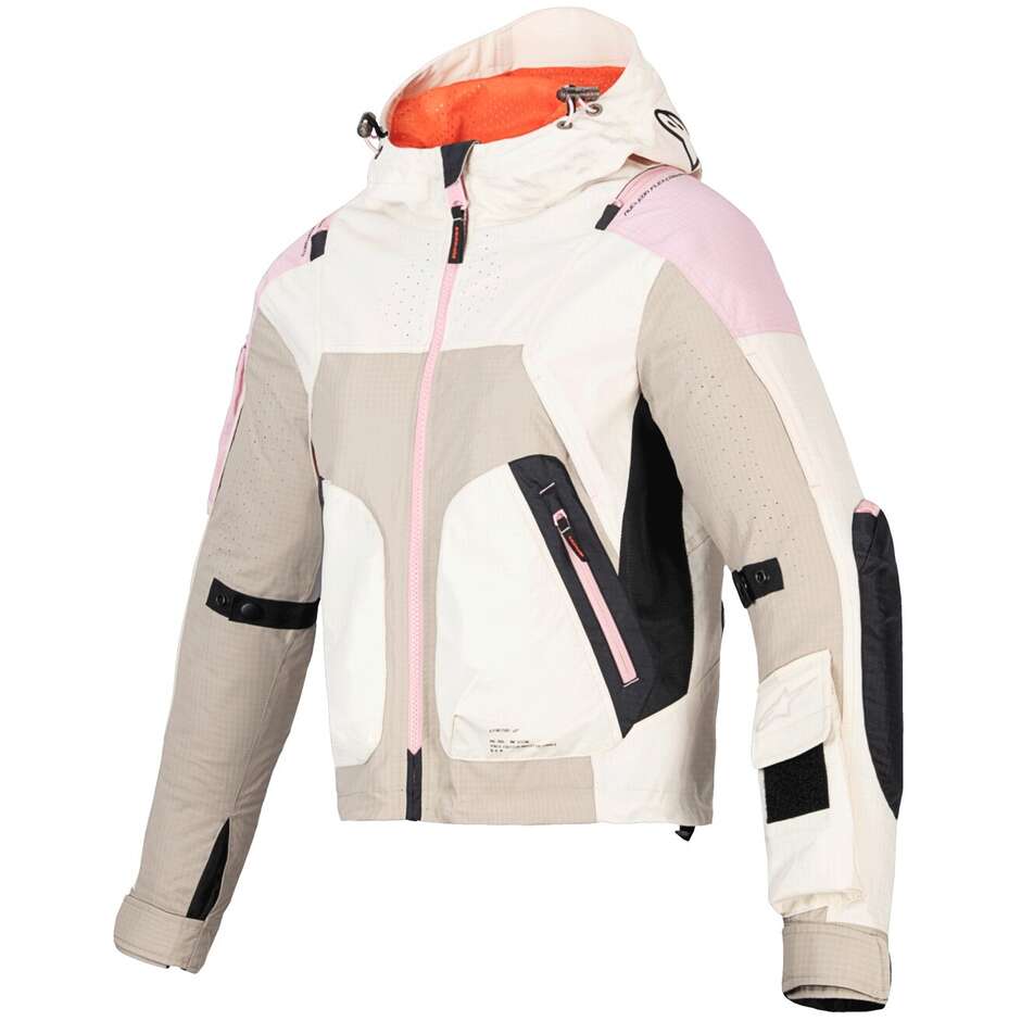 Giubbotto Moto Estivo Alpinestars MOLLY AIR Marrone Rosa Almond