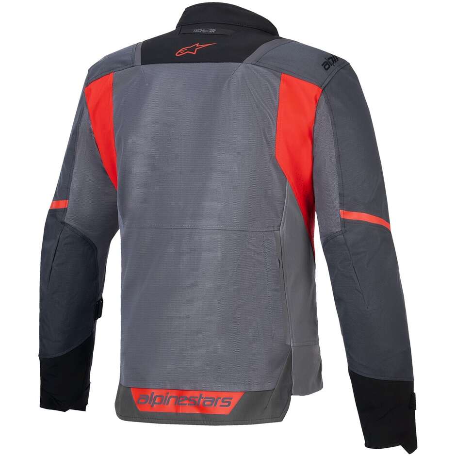 Giubbotto Moto Estivo Alpinestars ST-2 AIR Grigio Scuro Grigio Bright Rosso