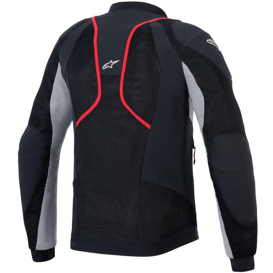 Giubbotto Moto Estivo Alpinestars TROOP-AIR PRO Nero Grigio Bright Rosso