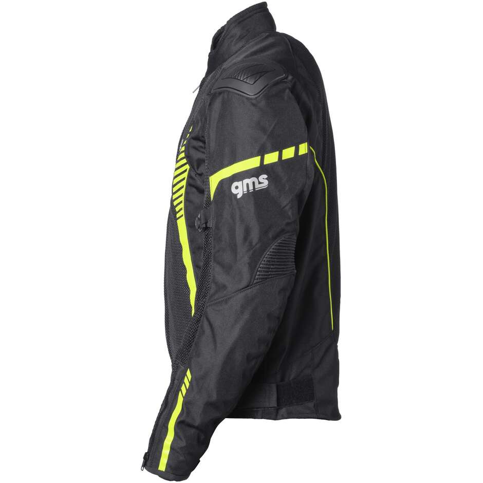 Giubbotto Moto Estivo Gms SAMU Mesh Nero Giallo