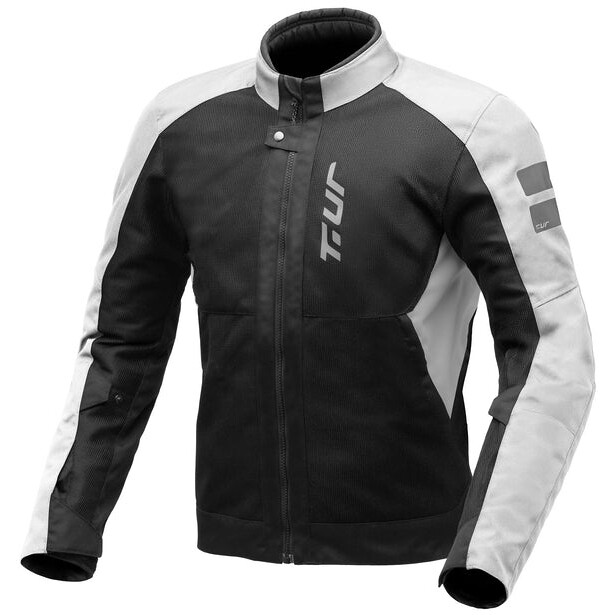 Giubbotto Moto Estivo T-UR SIENA Ghiaccio Nero taglia 2XL