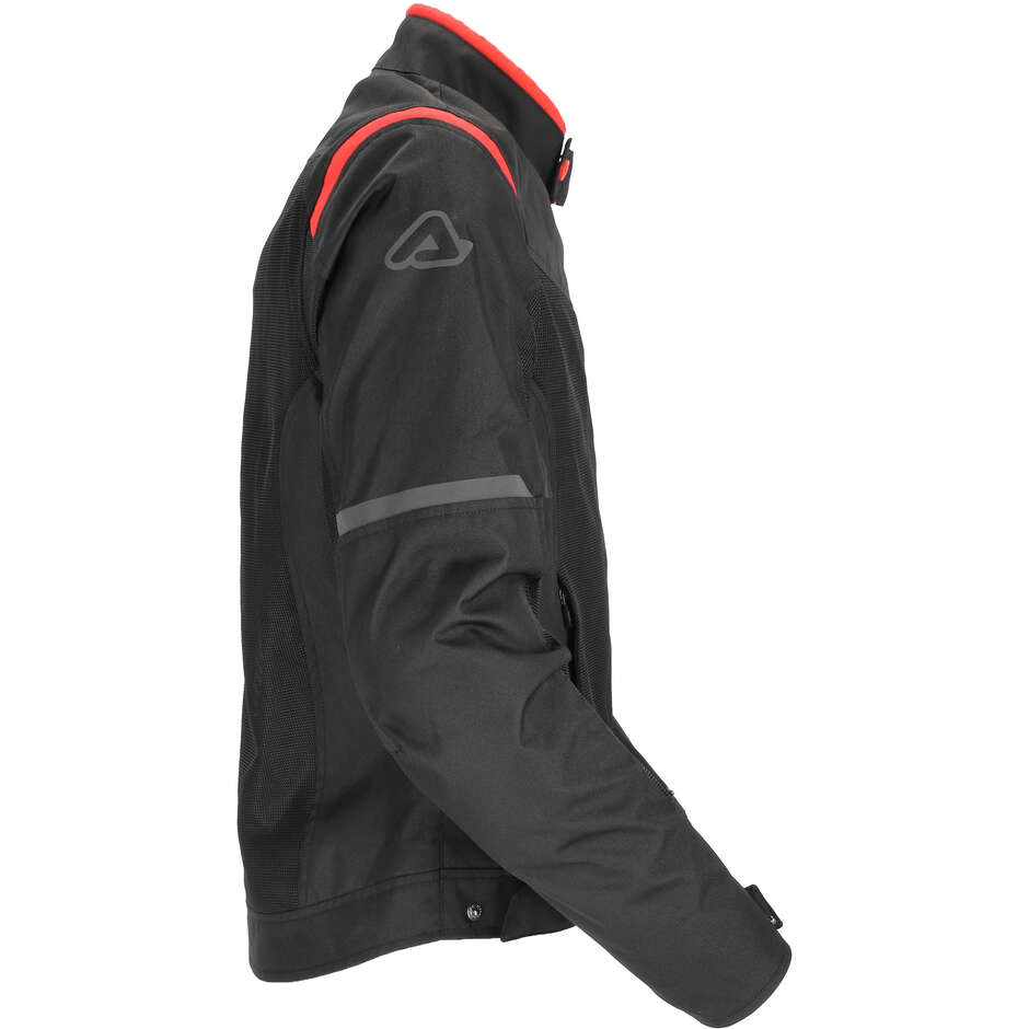 Giubbotto Moto Estivo Traforato Acerbis New RAMSEY My Vented 2.0 CE Nero Rosso