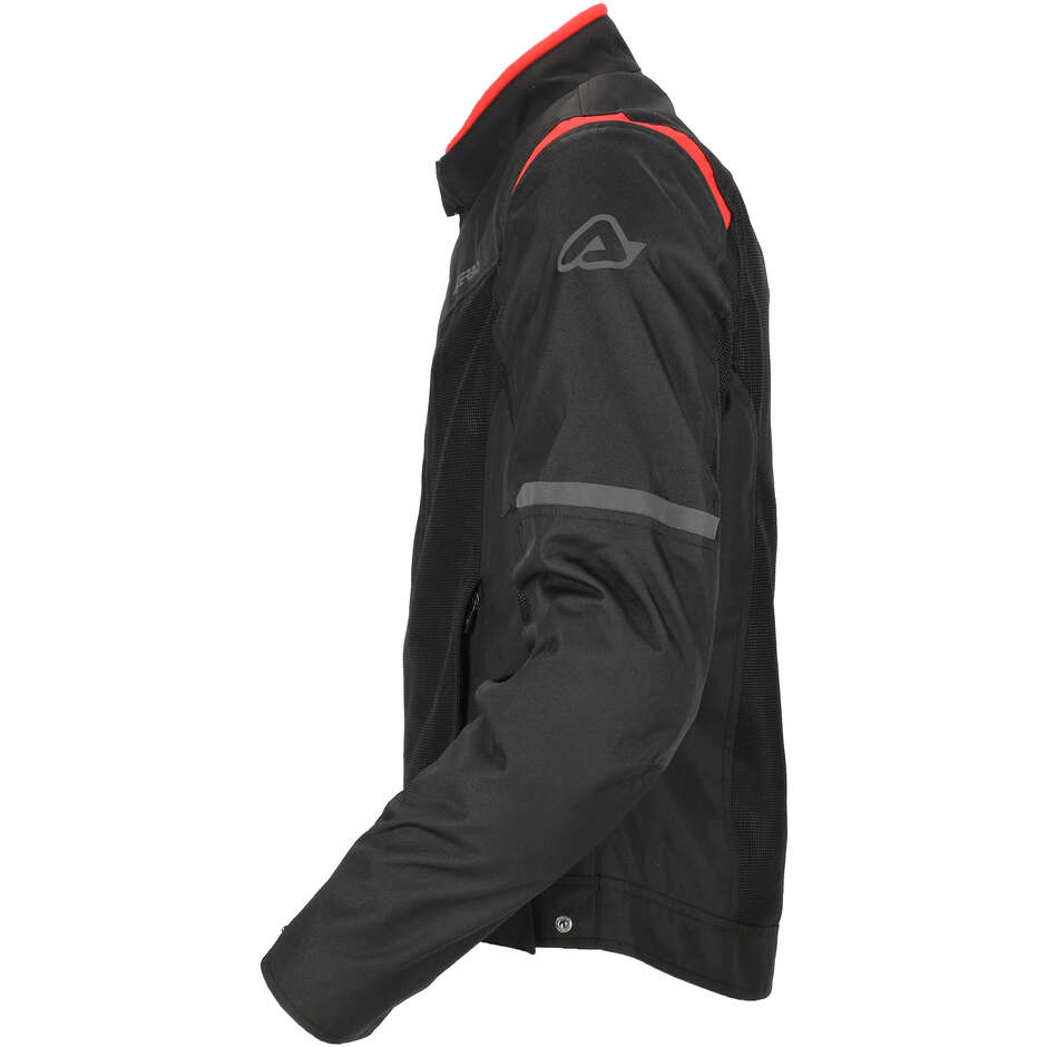Giubbotto Moto Estivo Traforato Acerbis New RAMSEY My Vented 2.0 CE Nero Rosso